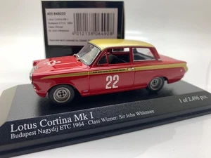 MINICHAMPS LOTUS CORTINA MKI BUDAPEST ETCC 1964 WHITMORE 400 648222 1/43 - Picture 1 of 1
