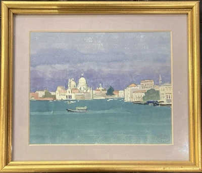 CLEMENT-SERVEAU (1886-1972), Venise. Aquarelle. 20 x 25 cm à Vue - Photo 1/4