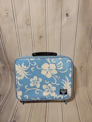Roxy Girl Y2K 随身携带迷你行李箱化妆旅行包夏威夷蓝色  — 第 1/4 张图片