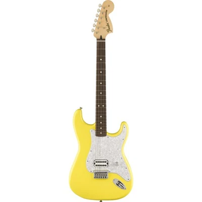 Fender Tom Delonge Strat RW Graffiti Yellow - Electric Guitar - Image 1 of 4