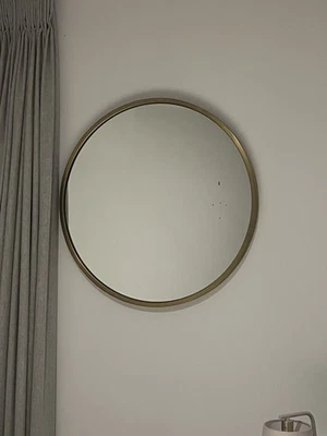 West Elm Brass Mirror - Image 1 of 4