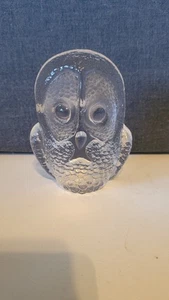 Búho de cristal de plomo completo Royal Krona de colección de Mats Jonasson - 4,5" de alto - Imagen 1 de 5