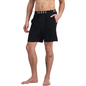 Bonds Mens Sleep Viscose Bamboo Black Shorts - Picture 1 of 9