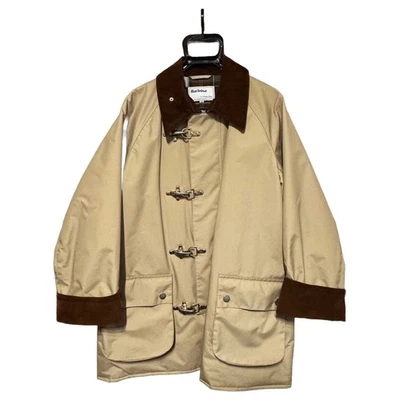 Barbour x Steven Alan Fireman Jacket Beige Corduroy Collar Size 38 Oversized F/S - Image 1 of 4