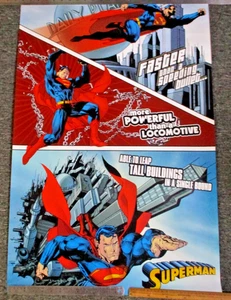 Superman Characteristics and Abilities Poster - Faster/Powerful/Tall Buildings - Picture 1 of 6