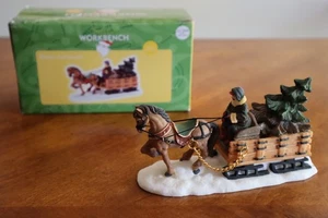O'Well Santas Banco de Trabajo Pueblo Tirado por Caballos Carro Trineo Árbol de Navidad - Imagen 1 de 12