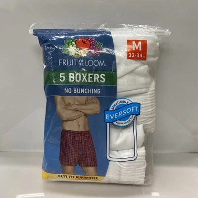 Fruit Of The Loom Woven Boxers 5 Pack - Medium❗️Damage Pack - Image 1 of 4