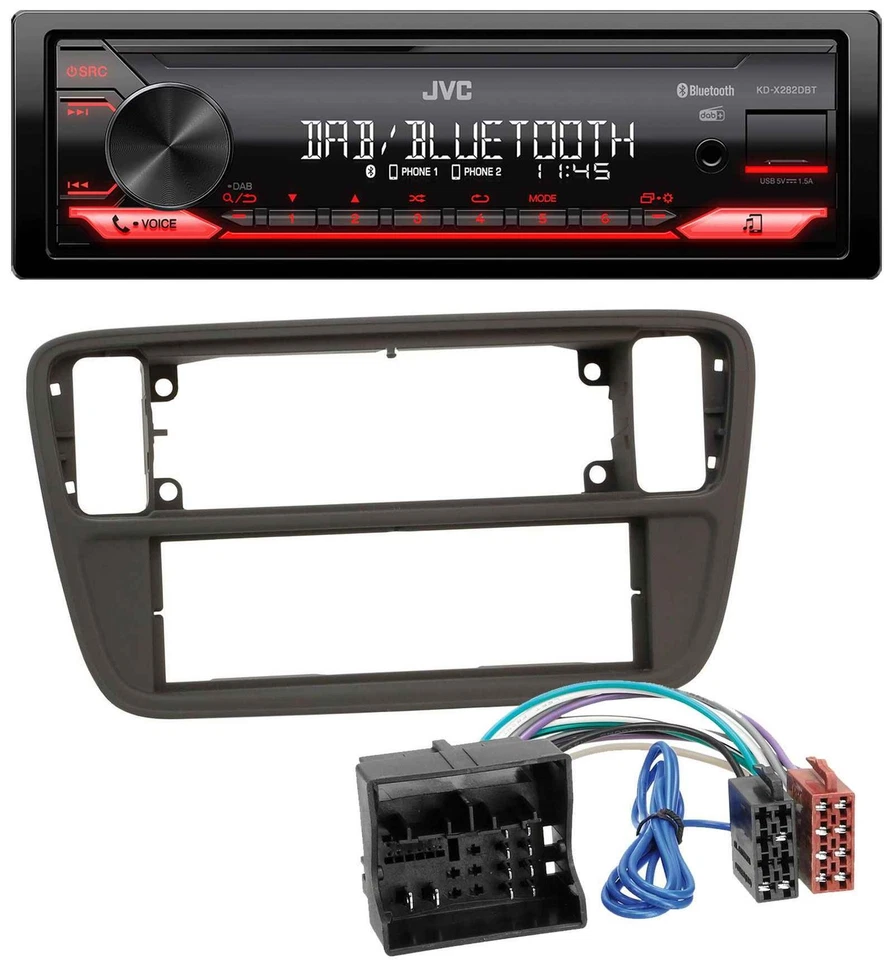 JVC Bluetooth USB DAB MP3 Autoradio für Seat Mii (ab 2011) - Bild 1 von 4