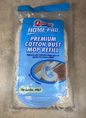 Quickie Home Pro Premium Cotton Dust Mop Refill #067 New Old Stock Vintage NOS - Image 1 of 4