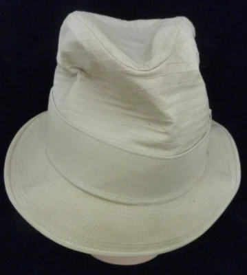 VINTAGE KNOX NEW YORK MEN'S FEDORA HAT LIGHT BEIGE  SIZE 7 1/8 USA - Image 1 of 4