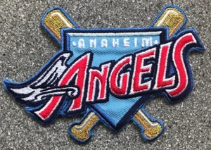 1997-2001 ANAHEIM ANGELS MLB BASEBALL VINTAGE 4" PRIMARY TEAM LOGO PATCH - Picture 1 of 2
