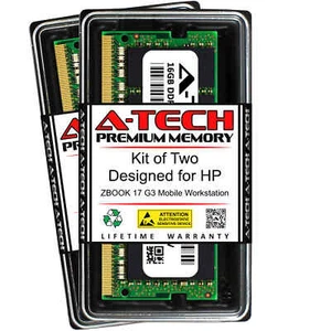 32GB 2x 16GB DDR4-2133 HP ZBook 15 G3 17 G3 Memory RAM - Picture 1 of 7