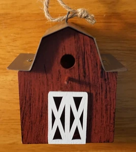 Amish Red Barn Farm House & Country Western Home Christmas Ornament Decor NEW - Picture 1 of 4