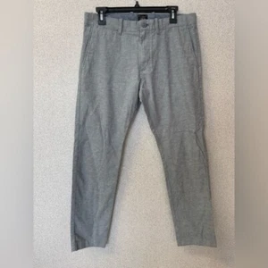 J. Crew Stretch Men Size 31X30 Gray Linen Blend Chino Pants - Picture 1 of 10