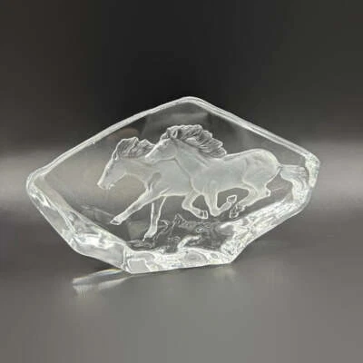 Estatuilla de caballo de cristal escultura Foto 1 de 4