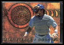 Mike Piazza 1996 Ultra #10    Prime Leather Gold Medallion