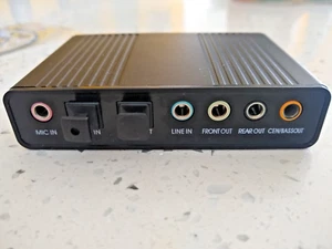 Zewnętrzna karta dźwiękowa 6 kanałów 5.1 optyczna adapter audio SPDIF USB 2.0 - Zdjęcie 1 z 7