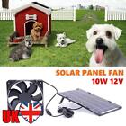 10W 12V Panel słoneczny z wentylatorem wydechowym Mini wentylator do domku dla zwierząt domowych Kurnik