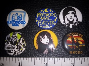 6 Stevie Nicks Button Pins Badges Lot Fleetwood Mac Peter Green Gypsy - Picture 1 of 1