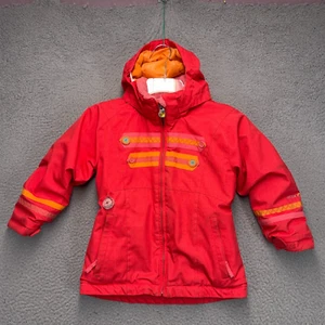Obermeyer Jacket Youth Girls Sz 5 Pink Full Zip Lined Ski Outdoor I-Grow FLAW - Picture 1 of 14