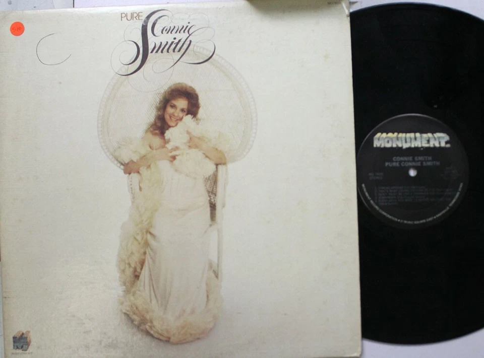 Country Lp Connie Smith Pure connie smith on Monument - Vg / vg (Sticker on Fr - Image 1 of 1