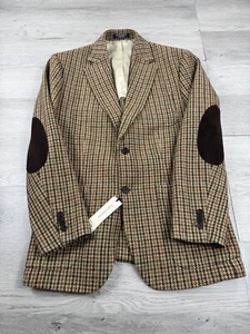 Banana Republic Blazer Mens 40 Elbow Patch Lanificio Fabric Wool Modern Italy - Picture 1 of 18