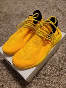 Adidas HU NMD Pharrell Williams Human Race Yellow Extra Eye GY0091 Size 10 - Picture 1 of 10
