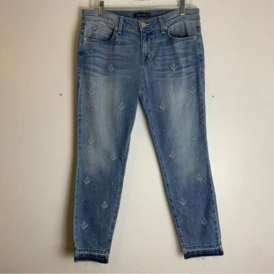 Pantalones de mezclilla ajustados recortados relajados Level 99 Clearwater Aubrey talla 27 Foto 1 de 4