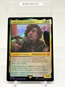 MTG ** FOIL ** Sam, Loyal Attendant - Lord of the Rings Commander FOIL - Picture 1 of 2