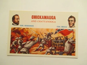 Civil War Postcard Chickamauga & Chattanooga Rosecrans Bragg - Picture 1 of 2