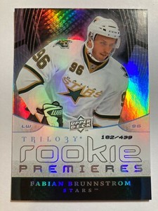 2008-09 Upper Deck Trilogy Rookie Premieres - FABIAN BRUNNSTROM #169 RC /499