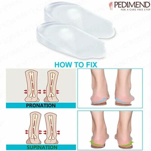 PEDIMEND Gel O/X Type Leg Orthotics Insoles - Heel Cushion Posture Corrector 2PC - Picture 1 of 8