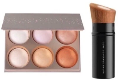 BareMinerals STELLAR GLOW Highlighting PALETTE & BRUSH SET Sealed NEW w/box - Image 1 of 4
