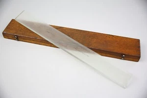 Vintage Jones Lamson Machine Co Machinist tool ruler in wood box case antique - Picture 1 of 12