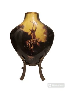 "Prayer To The Healing Spirit"Indian Vase By Buck McCain. Accent 24kt COA - Picture 1 of 24