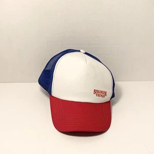 Stranger things White Red Blue Hat Halloween Horror Night SnapBack / Collectible - Picture 1 of 4