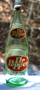 Dr. Pepper Bottle 32oz Vintage with Cap Money Back Bottle Very Good Condition