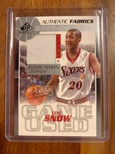 A66,758 - 2003-04 SP Game Used Authentic Fabrics #ESJ Eric Snow Jersey