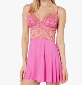 Cosabella Savona Chemise Rani pink Gold L NWOT - Picture 1 of 3