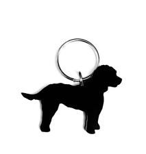 Cockapoo Dog Keyring Keychain Bag Charm Gift In Black