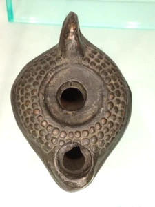 Antigua lámpara de aceite romana de bronce del siglo XIX Grand Tour - Imagen 1 de 8