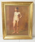 Antique W H C Sheppard Oil on Canvas Nude Woman Painting Framed ~ Free Shipping