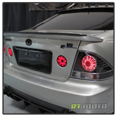 For Black 2001-2005 Lexus IS300 Super-Flux LED Tail Lights Lamps Pair Left+Right - Image 1 of 4