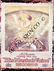 HIS MASTERS VOICE RECORDS metal wall sign hmv,bar shed garage cafe shop kitchen