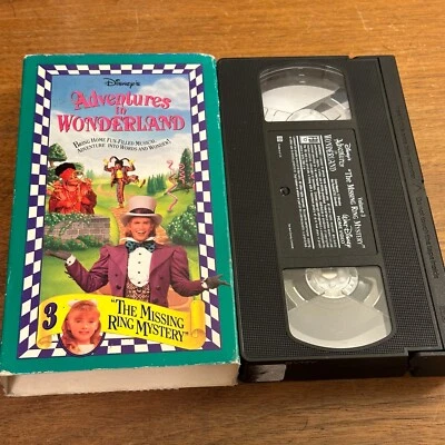 Adventures in Wonderland VOL 3 The Missing Ring Mystery Disney VHS Tape - Imagem 1 de 3