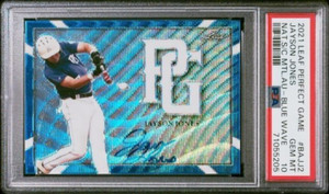 2021 Perfect Game AUTO Blue Wave 6/9 JAYSON JONES Arkansas Razorbacks PSA 10 GEM