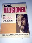 1975 - LAS RELIGIONES -  SPANISH MINIATURE BOOK 3.97 x 2.95 inches