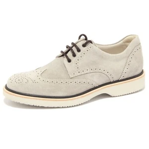 3806Q scarpa uomo HOGAN ROUTE DERBY grigio shoe suede grey men - Imagen 1 de 4