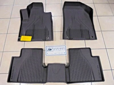 Juego de alfombrillas de goma negras para todo tipo de clima para Jeep Cherokee 15-20 Mopar Foto 1 de 2