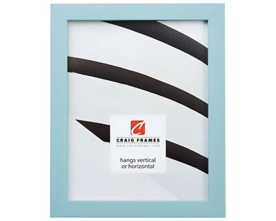 Craig Frames Confeti, Moderno Marco de Madera Maciza Azul Claro Foto 1 de 4